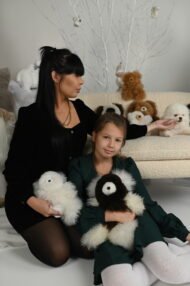 Alpakos kailio meškutis "Teddy", 17cm, įvairių spalvų