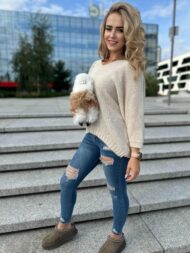 „Auksinė akimirka“ – alpakos vilnos megztinis