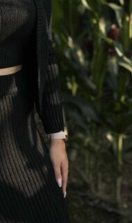 Juodoji elegancijos karalienė – trijų dalių alpakos vilnos kostiumėlis 🖤👑🦙 - Image 2