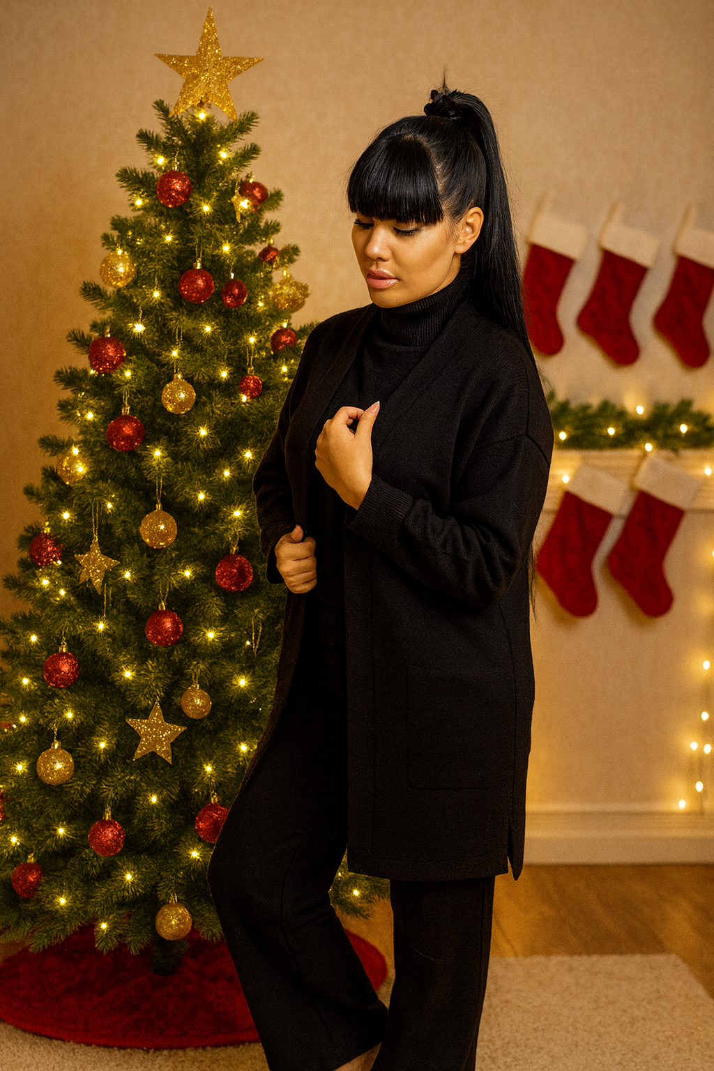 ChatGPT Image Nov 25, 2025, 06_38_52 PM Juodoji Deivė – trijų dalių alpakos vilnos kostiumėlis iki XXL 🖤👑🦙 - Image 1