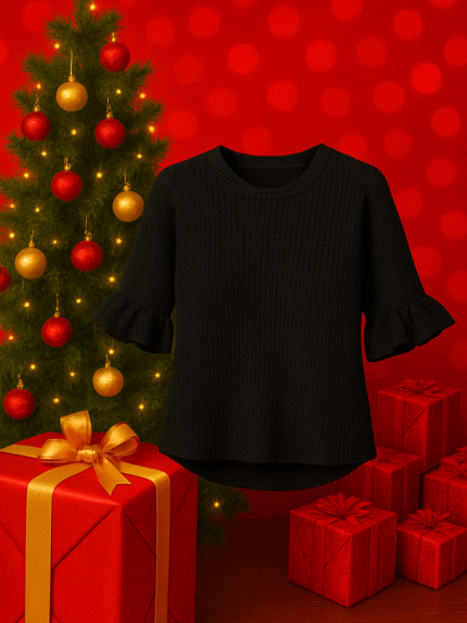 🖤 Alpakos vilnos megztinis „Juodosios Nakties Paslaptis“