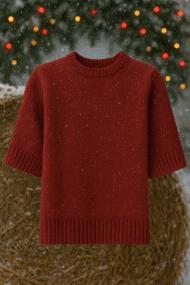 🍷 Alpakos vilnos megztinis -Raudono Vyno Aistra