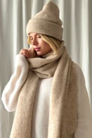 Alpakos vilnos šalikas Karališkas Švelnumas - Image 5