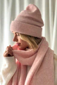 Alpakos vilnos šalikas Rožinis Sapnas - Image 6