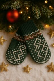 Alpakos vilnos pirštinės -Miškas