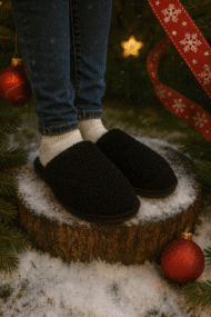 Vyriškos alpakos vilnos šlepetės su kietu padu – tvirta prabanga Jūsų kasdienybei - Image 3