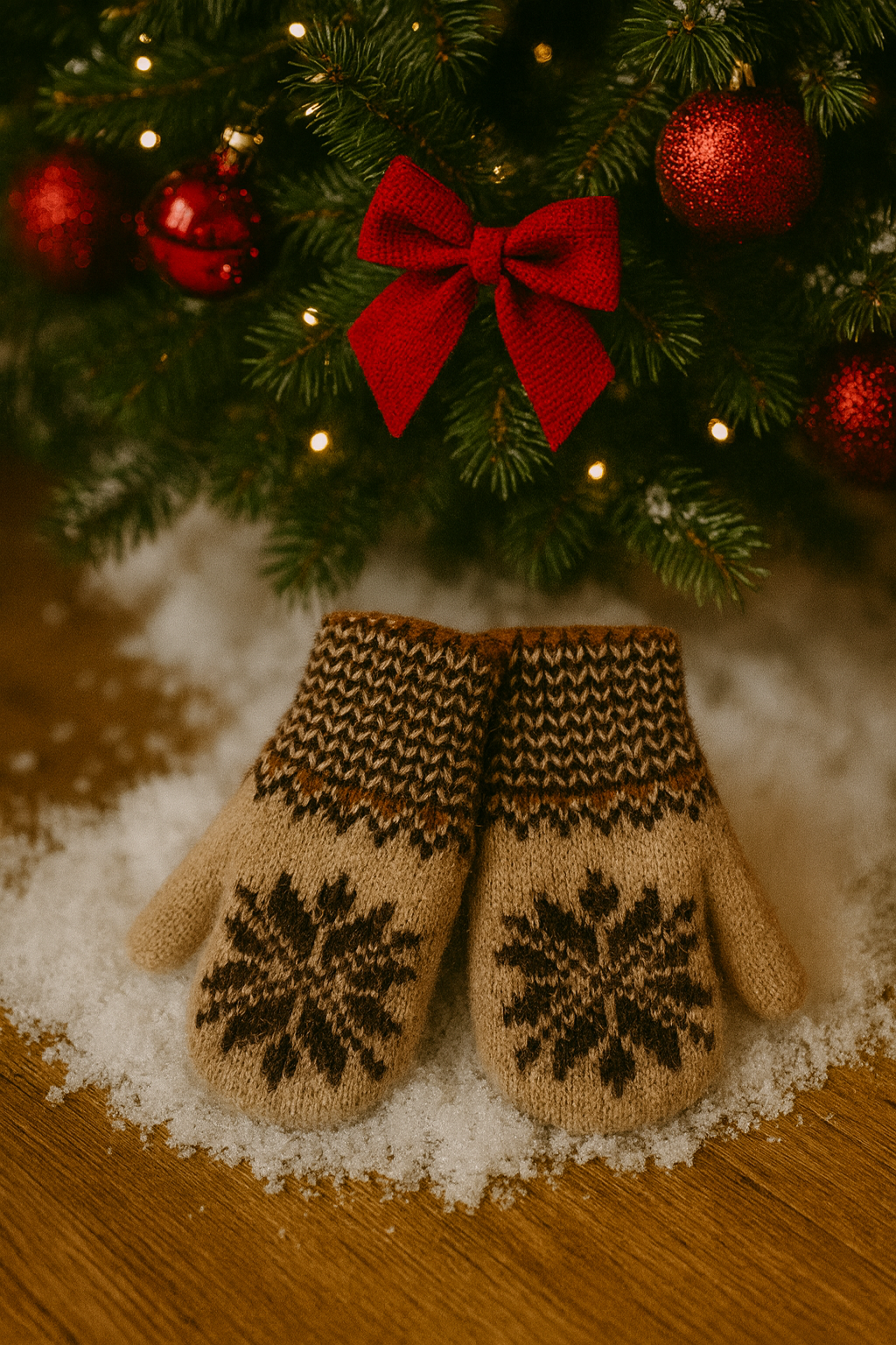 ChatGPT Image Nov 25, 2025, 01_20_17 PM Vaikiškos Alpakos Vilnos Pirštinytės Alpakų Rudi Margumai - Image 1