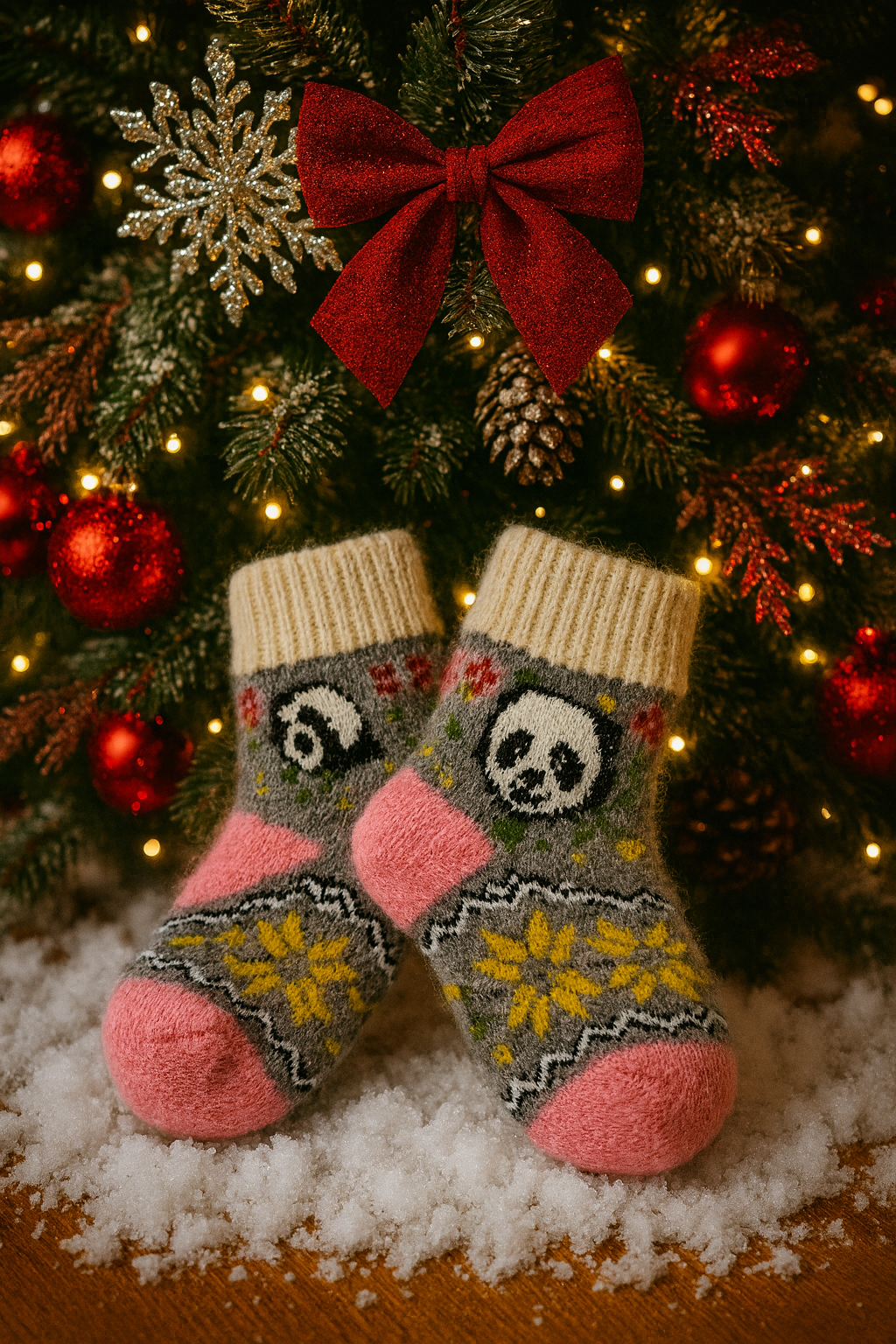 ChatGPT Image Nov 25, 2025, 01_39_26 PM Vaikiškos Alpakos Vilnos Kojinytės -Linksmoji Pandutė - Image 1