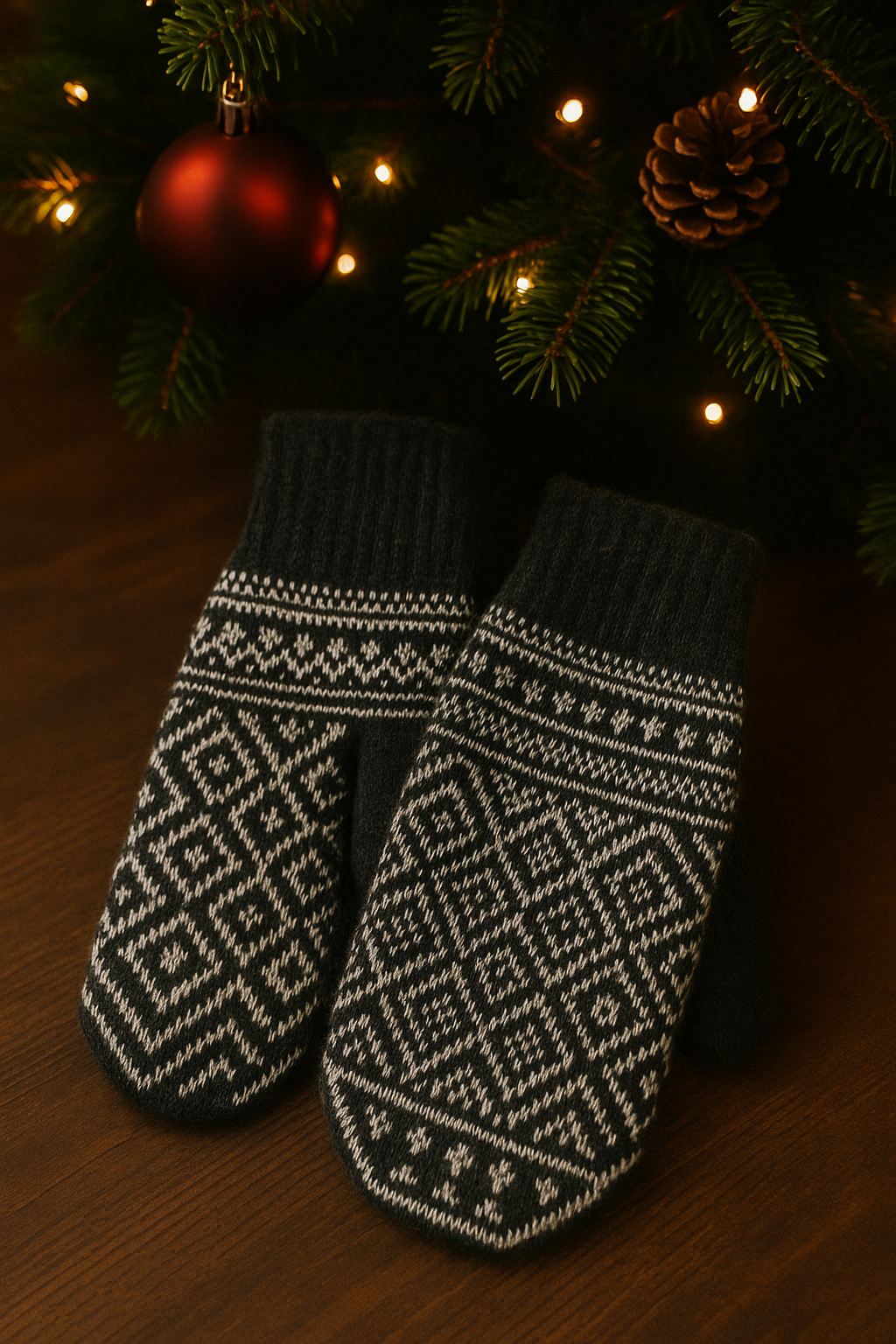 ChatGPT Image Nov 25, 2025, 10_55_39 AM Unisex alpakos vilnos pirštinės - Image 1