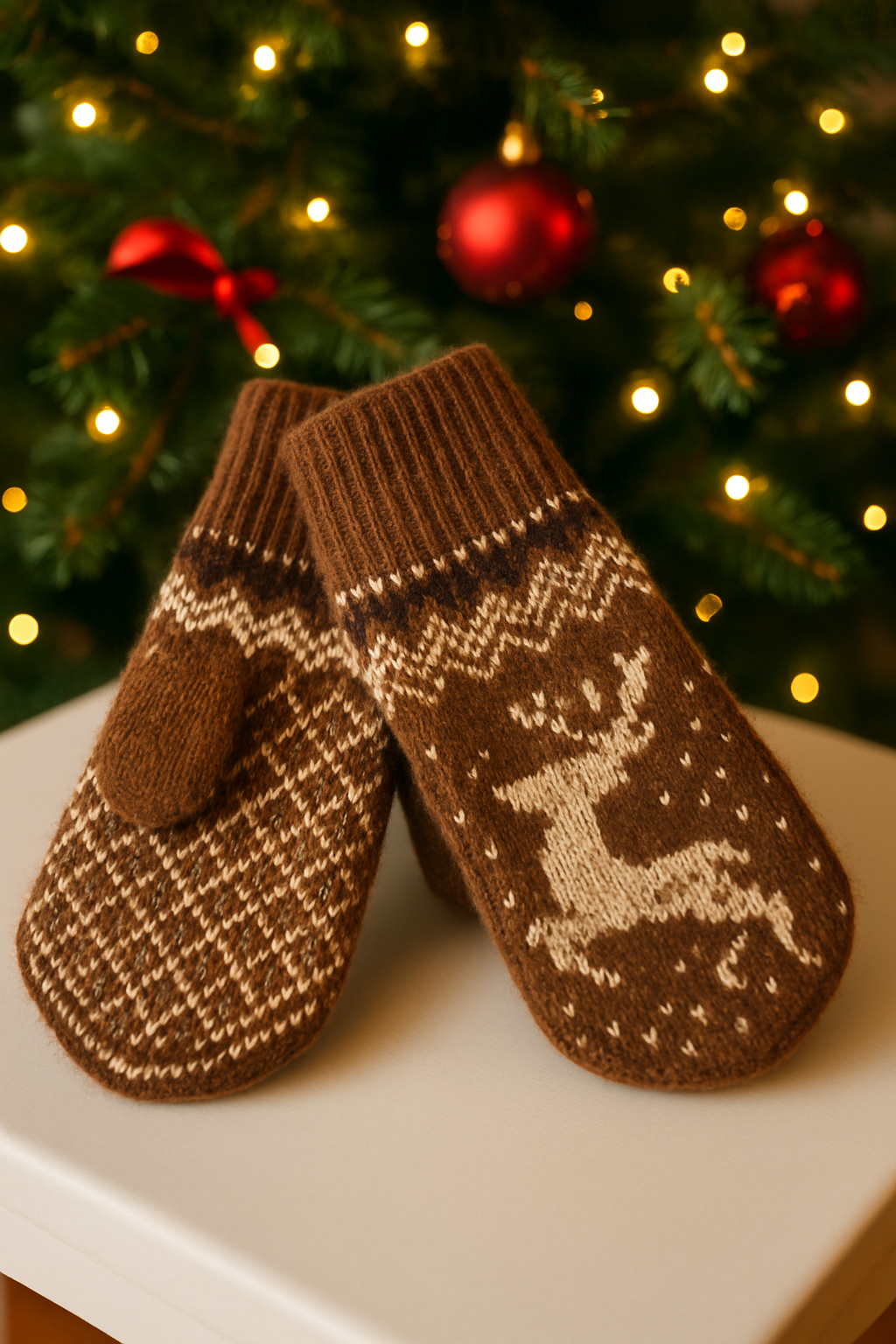 ChatGPT Image Nov 25, 2025, 11_32_50 AM Alpakos Vilnos pirštinės Šokoladinis Elniukas - Image 1