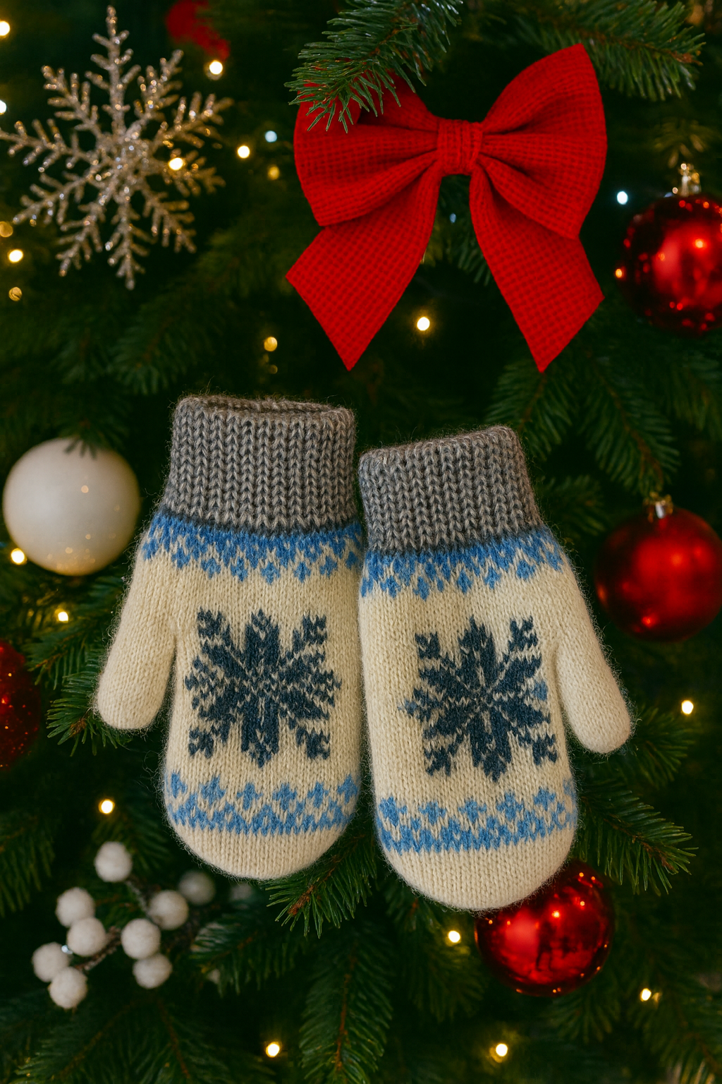 ChatGPT Image Nov 25, 2025, 12_48_15 PM Vaikiškos Alpakos Vilnos pirštinės Snaigė - Image 1