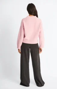 „Soft Rose Cloud“ – itin minkštas alpakos vilnos megztinis - Image 2