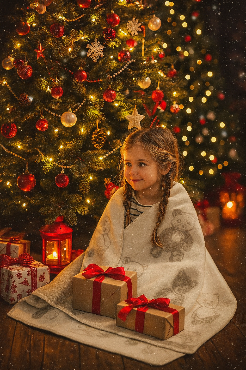 ChatGPT Image Dec 2, 2025, 12_25_26 AM „Meškiuko Šilumos Debesėlis“ – vaikiškas vilnos pledukas - Image 1