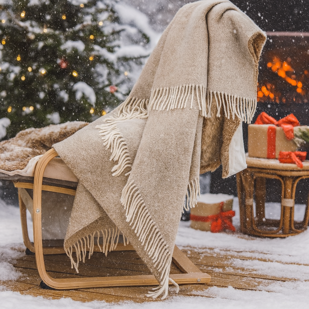 ChatGPT Image Dec 2, 2025, 12_51_54 AM „Nordic Heritage Luxe“ – prabangus 100% vilnos pledas su kutais - Image 1