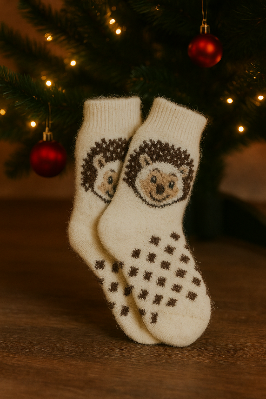 ChatGPT Image Dec 6, 2025, 08_09_57 PM Merino Vilnos Kojinės - Ežiukas - Image 1