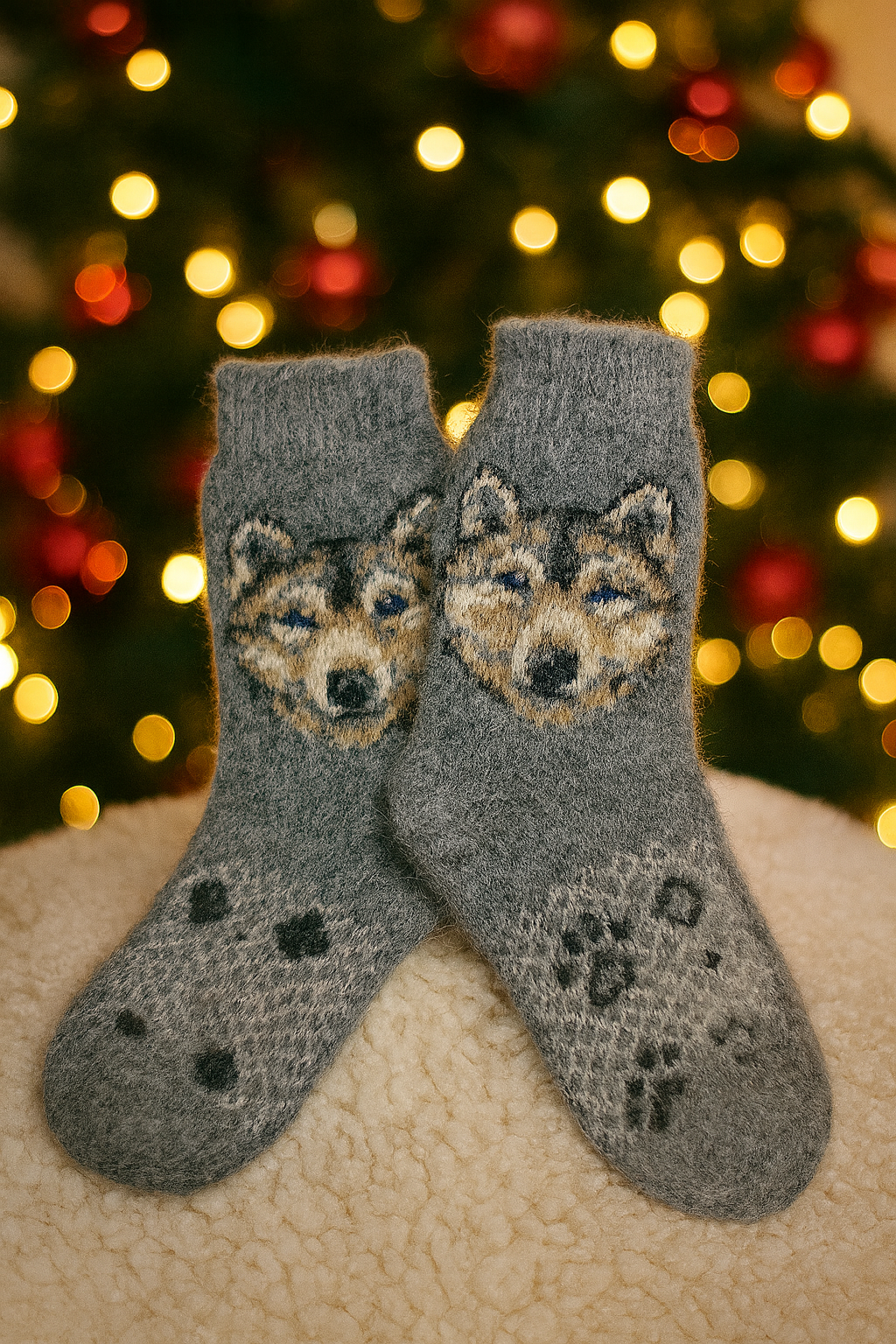 ChatGPT Image Dec 6, 2025, 08_15_01 PM Vyriškos Merino Vilnos kojinės - Vilkas - Image 1