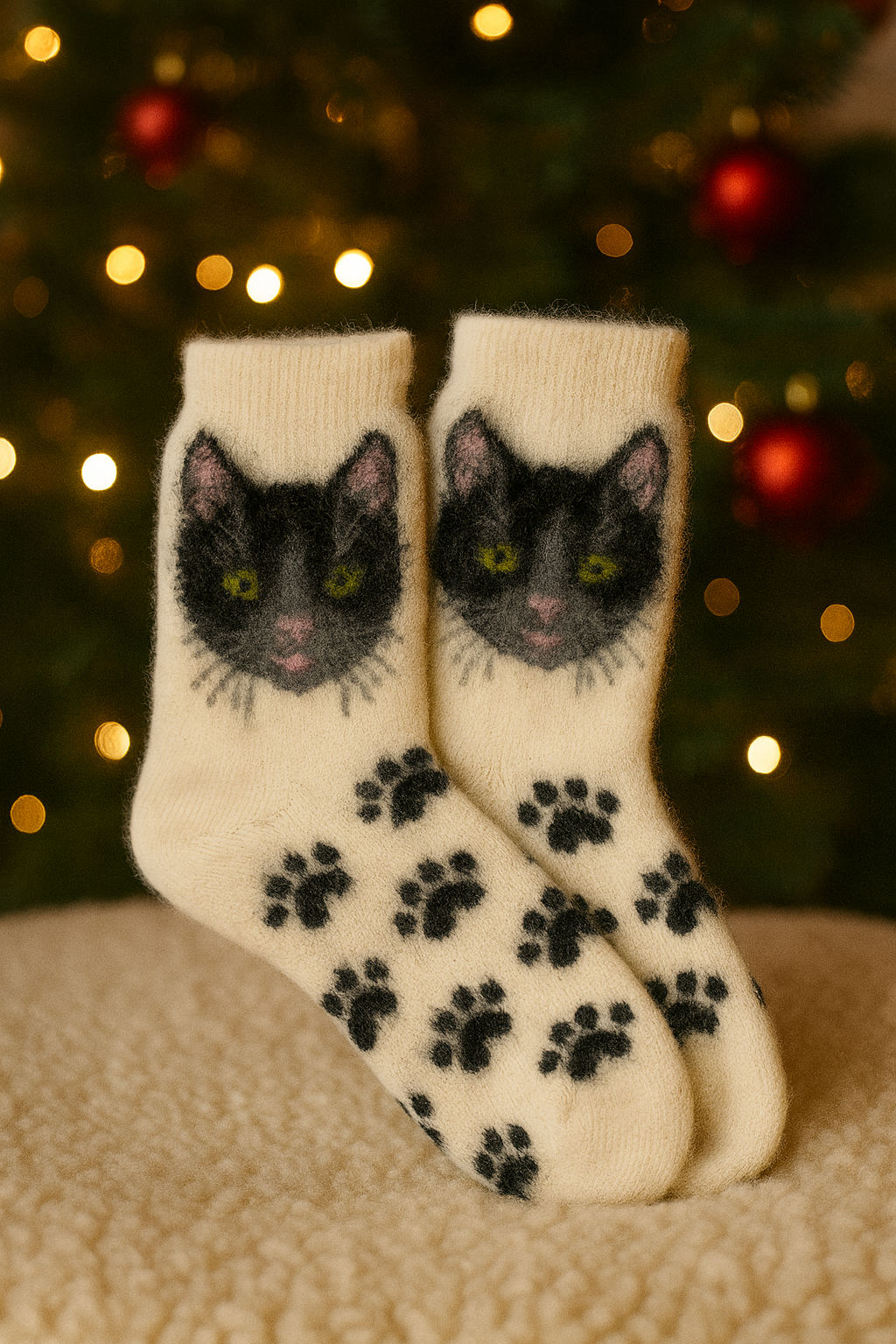 ChatGPT Image Dec 6, 2025, 08_45_45 PM Merino Vilnos Kojinės - Katinėlis - Image 1