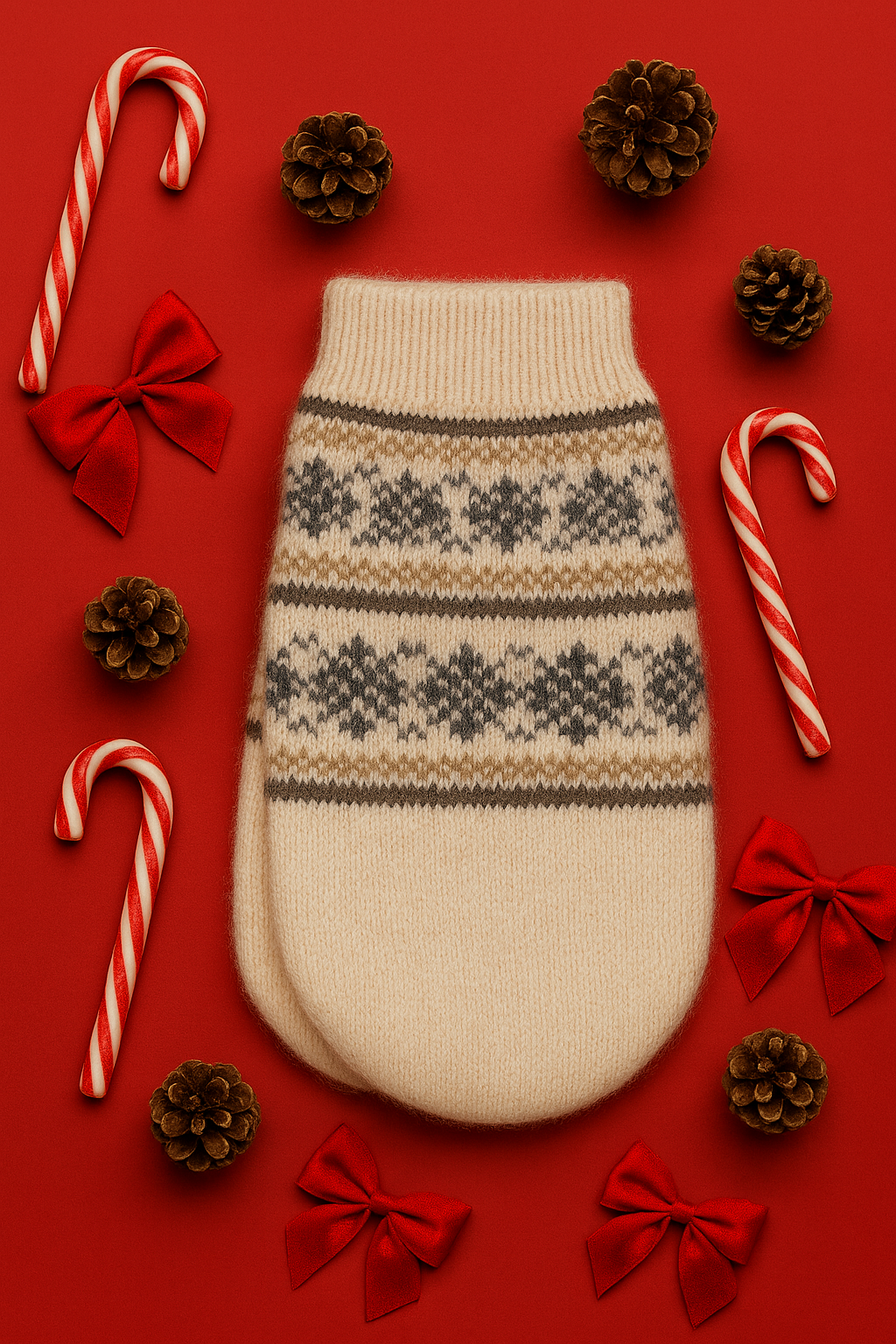 ChatGPT Image Dec 6, 2025, 10_34_32 PM Merino Vilnos Pirštinės - Gamtos raštai - Image 1